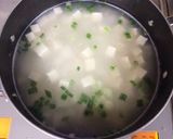茹で鶏と豆腐の中華粥by茹で鶏のスープ作り方3写真