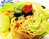 梅干しとお野菜の和風パスタ作り方5写真