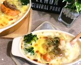 絶品♡濃厚ホワイトソース焼きハンバーグ作り方1写真