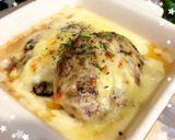 絶品♡濃厚ホワイトソース焼きハンバーグ作り方7写真