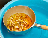 菜の花の和風マリネとあさりの佃煮作り方7写真