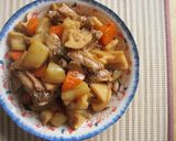 手羽と根菜の照り煮作り方6写真