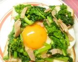 菜花と半熟卵のバター醤油トースト作り方4写真