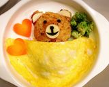 クマさんオムライス♡作り方7写真