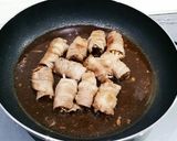 さっぱり梅肉照り焼き❤舞茸の肉巻き♪作り方9写真