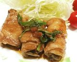 さっぱり梅肉照り焼き❤舞茸の肉巻き♪作り方10写真