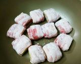 厚揚げでヘルシー♪フライパンで豚の角煮作り方4写真