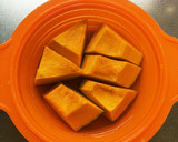 お鍋不要☆材料3つ☆簡単かぼちゃいとこ煮作り方1写真
