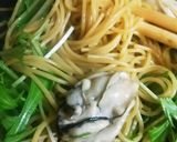 簡単！牡蠣と水菜DEワンポットパスタ♪作り方7写真