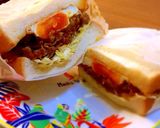 焼肉deボリューム満点サンドイッチ作り方7写真