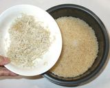 にんにく味ちりめんじゃこ海苔炊き込みご飯作り方5写真