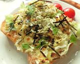 磯香る＊ざく切りキャベツのごま塩トースト作り方4写真