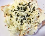磯香る＊ざく切りキャベツのごま塩トースト作り方3写真