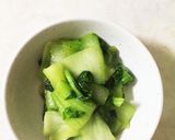 簡単！お弁当にもお勧め青梗菜の鶏ガラ炒め作り方3写真