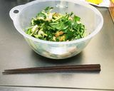 切って和えるだけ！三つ葉のさっぱりサラダ作り方6写真