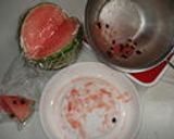 冷た～い☆みぞれスイカミルク☆作り方1写真