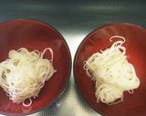 素麺入りのお味噌汁作り方10写真