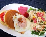 あまじょっぱいお食事系パンケーキ作り方6写真