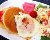 あまじょっぱいお食事系パンケーキ作り方8写真