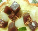 バター風味*羽二重餅×水ようかんトースト作り方6写真