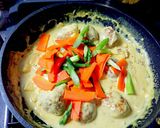 春野菜とミートボールのミルクカレー煮作り方6写真
