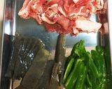 豚こまピーマン蒟蒻煮作り方1写真