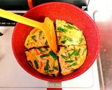 ふんわりニラ玉カニカマ甘酢焼き作り方9写真