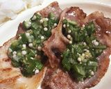 ロース♡オクラソースのせ作り方4写真