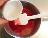 ひな祭りにも✾苺のレアチーズケーキ作り方15写真