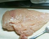 鶏むね肉の中華ねぎソースがけ作り方1写真