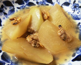 大根とむきあさりの炒め煮作り方10写真