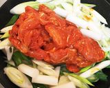 タッカルビ〜鶏肉と野菜のコチュジャン炒め作り方4写真