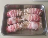 豚バラ肉の茸巻き焼き作り方3写真