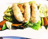 ささみチーズ焼き お野菜にオン！作り方8写真