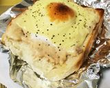 乗せて焼くだけ！ツナマヨ卵チーズトースト作り方6写真