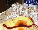 乗せて焼くだけ！ツナマヨ卵チーズトースト作り方8写真