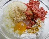 簡単！はんぺん+ふわふわハンバーグ作り方1写真