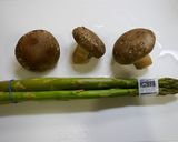 簡単副菜!椎茸とアスパラのほんだし蒸し作り方1写真
