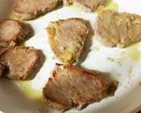 豚ヒレソテーの豆苗とトマトみぞれソース作り方5写真