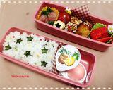 幼稚園 お星さまのお弁当 スリム2段弁当作り方1写真