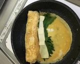 冷めてもおいしい！チーズと青葉の卵焼き作り方2写真