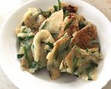 簡単!甘味噌仕立て♡もちもちニラチヂミ作り方7写真