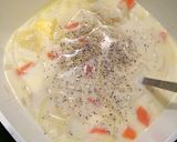 蛤と野菜で♡ほっこり味噌ミルクスープ作り方6写真