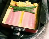 ﾍﾞｰｺﾝ＆ｲﾝｹﾞﾝ巻き★だし巻き玉子作り方2写真