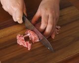 超簡単★洒落た豚肉と納豆の小鉢作り方2写真