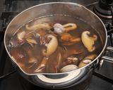 アサリと椎茸のほうじ茶スープ作り方3写真