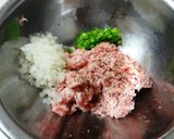 菜の花入り筍のミルフィーユメンチカツ作り方1写真