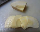 菜の花入り筍のミルフィーユメンチカツ作り方2写真