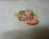 菜の花入り筍のミルフィーユメンチカツ作り方4写真