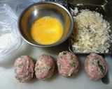菜の花入り筍のミルフィーユメンチカツ作り方6写真